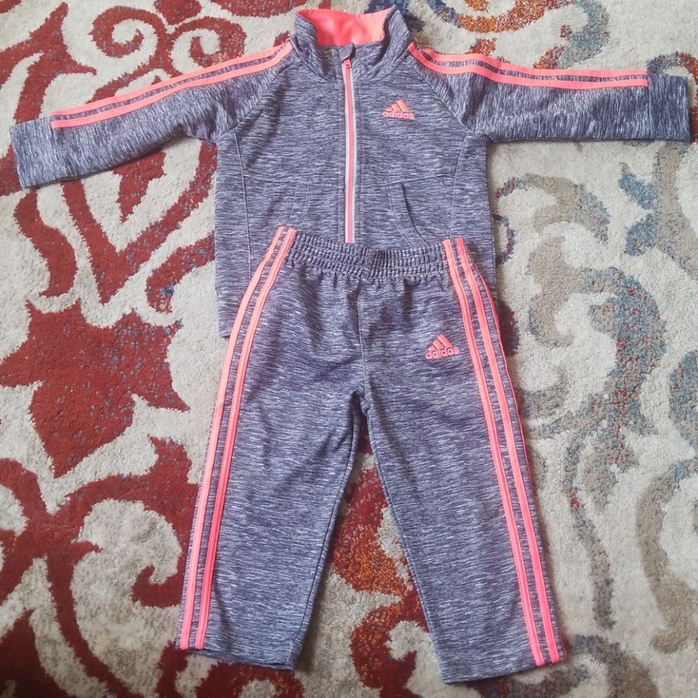 Girls toddler Adidas outfit